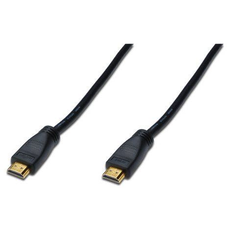 Cable HDMI de alta velocidad Digitus, tipo A, con amplificador, macho a macho, 40 m, Full HD, CE, chapado en oro, azul, AK-330105-400-S (1/2)