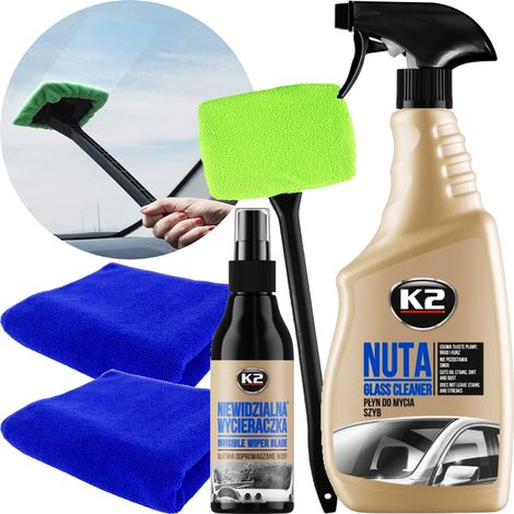 Essuie-glace invisible K2 + Nuta K2 + Lave-glace de voiture (1/5)
