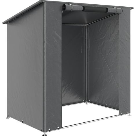 Wasserdichtes Aufbewahrungszelt 1,9 x 1,2 m mit aufrollbarer Tür