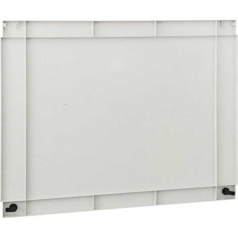Puerta interior PLM108 7035 de 80 cm en color gris claro con acabado liso y marco incluido