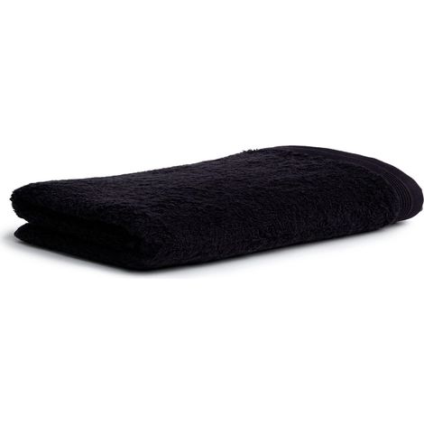 Drap de Douche 100% Coton, Noir, 80 x 150 cm (1/5)