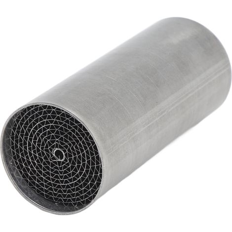 Pot catalytique échappement moto inox acier avant milieu silencieux universel 42x100mm/1,65x3,93 pouces pour motocyclette (1/5)