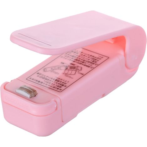 Mini scelleuse à snacks portable et manuelle, machine à sceller à chaud pour sacs en plastique SnackPink (1/2)