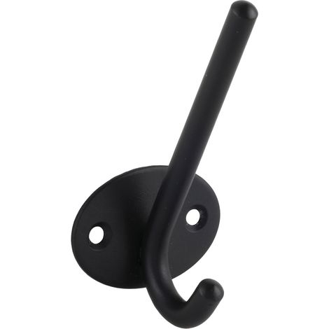 Technik Team Huthaken Elion Garderobenhaken - Breite 52mm, Höhe 103mm, Stahl schwarz matt