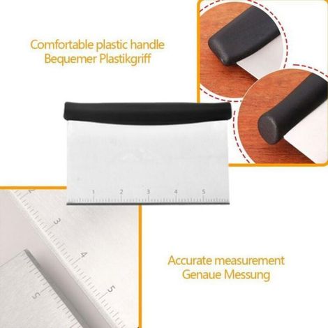 Spatule Cuisine - Spatule Plancha - Acier Inoxydable - Pour Barbecue Grill Poêle Wok - 3 Pièces (1/4)