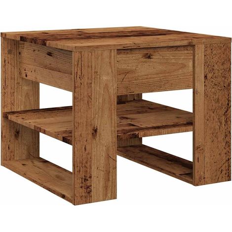 Maison Exclusive - Couchtisch Altholz-Optik 55,5x55x45 cm Holzwer