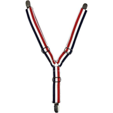 Rutschfeste Hundewindel, verstellbare elastische Bänder, blau-weiß-rot gestreiftes Bauchband, Haustierbedarf.