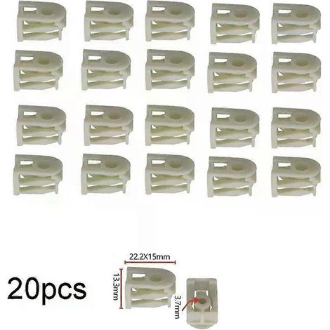 Lot de 20 clips de fixation en C pour doublure d'aile avant BMW (réf. 07147311312), clips de fixation pour panneau isolant, accessoires auto - JXLGV (1/5)