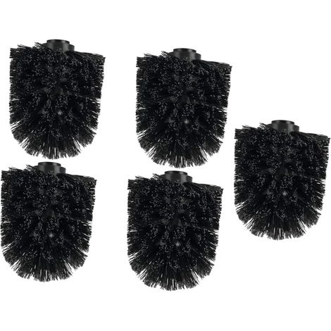 5 pièces Tête de Brosse WC Remplaçable avec Poils Denses Résistants (1/5)