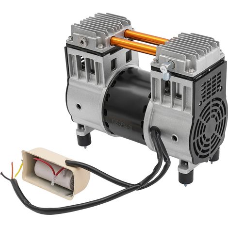 Tête de pompe de compresseur d'air, moteur en cuivre pur, protection contre la surchauffe, Noir, 220V-240V Prise EU (1/2)