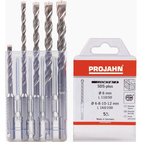 PROJAHN Hammerbohrer Rocket 3, 5 teilig, Ø6-12mm, Länge 110-160mm (1/5)