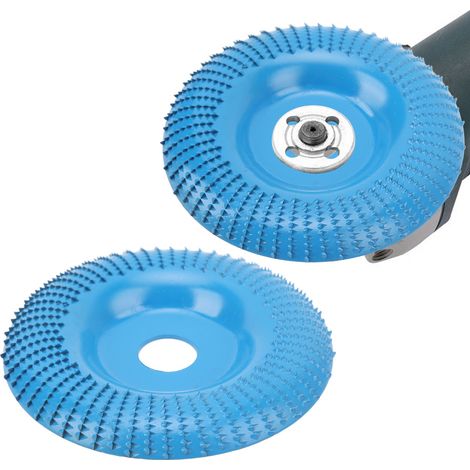 Winkelschleifer für Holzbearbeitung, 12522 mm bogenförmige Schleifscheibe, gezahnte Kreisschleifscheibe, blau. (1/5)