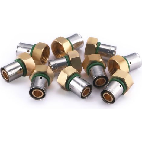 Raccord femelle écrou libre à sertir pour tube PER NOYON & THIEBAULT Ø16 - F15x21 (1/2)x10 raccords