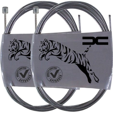 2x Cable souple acier 4x4mm 1.2mm 2m universel dérailleur tracteur tondeuse