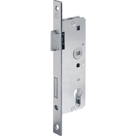 Serrure à mortaiser 0007 lPZ D40 E7220 carré argenté laqué