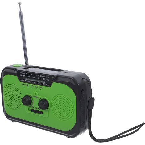 Gadpiparty Radio d'urgence Solaire à Manivelle 2200mah Lampe LED (1/5)