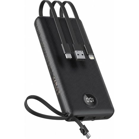Batterie Externe 20000mAh, Power Bank avec Câbles Intégrés 5 Sorties (1/5)