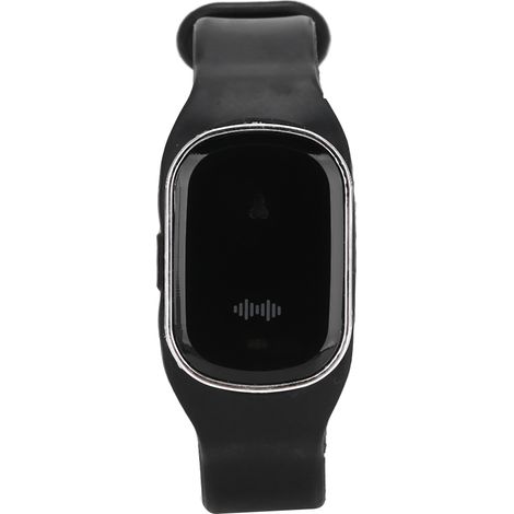 Bracelet anti-moustiques rechargeable intelligent noir, bracelet répulsif moustiques extérieur USB, puce sonore, sans DEET, taille ajustable, pour randonnée, camping, pêche, protection longue durée. (1/5)