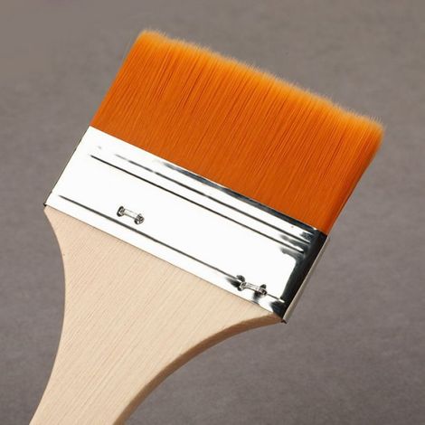 Pinceaux peinture - - Lot de 40 - 13 x 1,5 cm - Nylon orange - Pour aquarelle (1/3)
