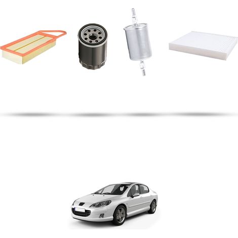 Kit tagliando 4 filtri compatibile con Peugeot 407 2.2 16v 116kw dal 2004 (1/5)