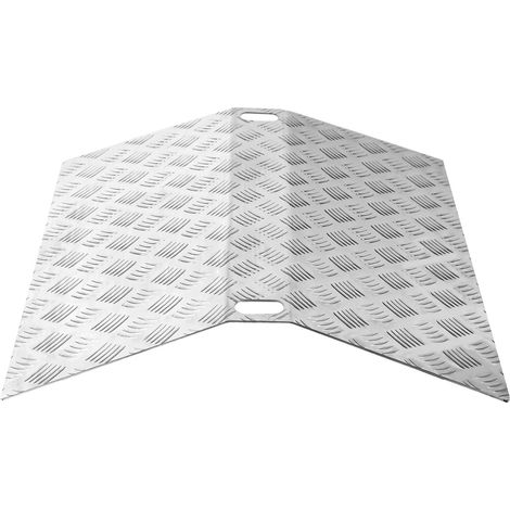 Randaco Rampa de umbral de aluminio de 80 cm, rampa para sillas de ruedas Rampa de umbral portátil, rampa puente 270 kg de capacidad de carga con asas (1/5)
