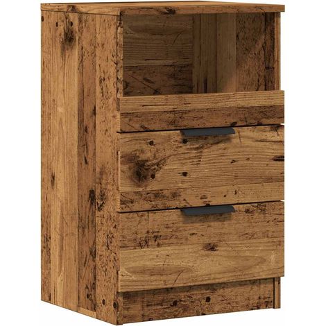 Maison Exclusive - Nachttisch Altholz-Optik 40x36x65 cm Holzwerks
