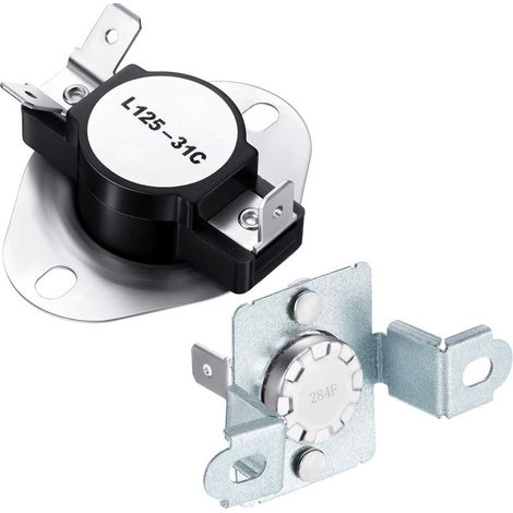 Thermosicherungssatz für Trockner, bestehend aus Thermosicherungsthermostat 6931el3003d und Thermostat-Trocknerelement 6931el3001f, kompatibel mit LG-Trocknern (1/5)