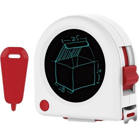 Mètre ruban rétractable de 5 m avec écran LCD