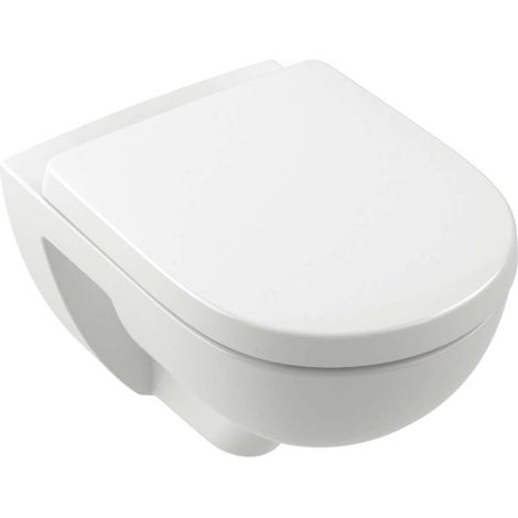 Villeroy & Boch O.novo - Inodoro suspendido con asiento SoftClose, TwistFlush, DirectFlush, blanco alpino 5660CL01 (1/4)