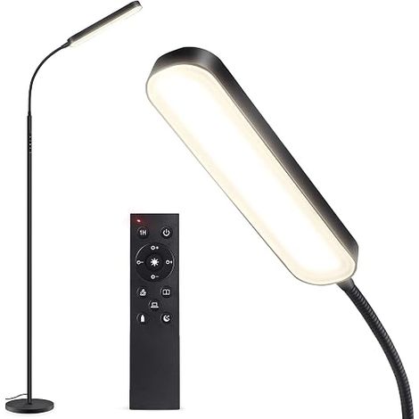 Floor Lamp Living Room, LED 15W/1500LM, Black (1/5)
