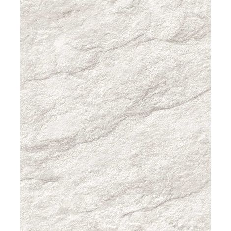 Papier peint effet pierre naturelle blanc ivoire