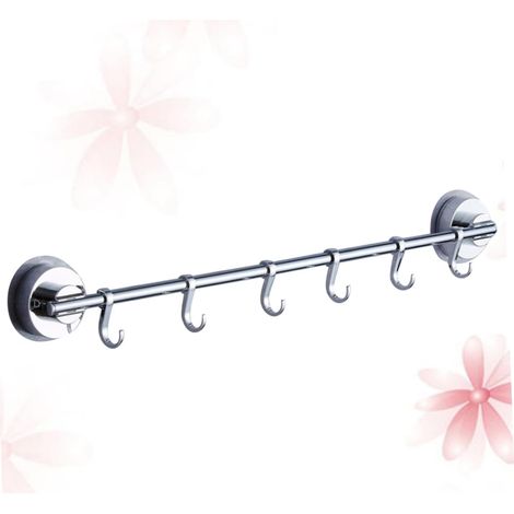 Soporte de gancho con ventosa fuerte, toallero de pared sin dejar rastro con ganchos, adecuado para baños y cocinas, ahorra espacio, fácil de instalar, no requiere perforación.