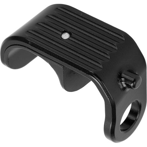 E-förmige Fahrradschlaufe aus Aluminiumlegierung und poliertem Kunststoff, leichtes Design, Fahrradhaken, E-Schlaufe für Brompton, schwarz (1/5)
