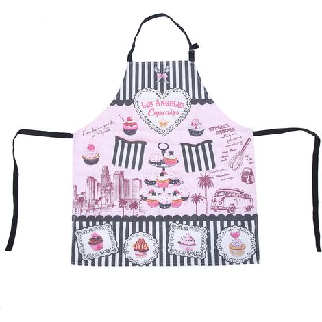 Tablier de Cuisine Ménage Tablier Imprimé Dessin Animé Sans Manches de Femmes Hommes pour Cuisson
