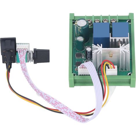 DIN-Schienen-PWM-Drehzahlregler, 10-A-Motorsteuerung (DC 12–55 V), Regler mit verstärkten Steckverbindern für Schaltschränke (1/5)
