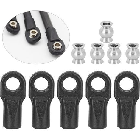 12 rotules à bille creuses pour voiture RC 1/10, pièces de rechange pour Traxxas E-Revo, compatible modèles radiocommandés (1/5)
