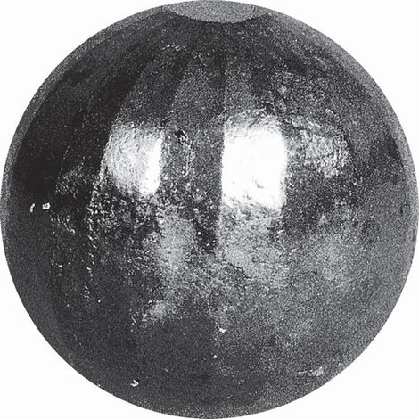 Deco Fer Forge – Boule de finition martelée à facettes Ø70mm – Fer forgé brut à souder – Non percée – Pour ferronnerie décorative