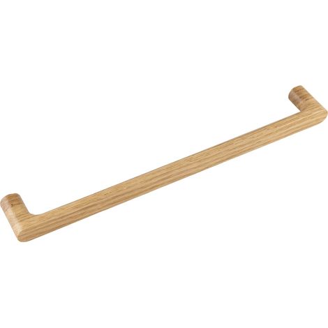 Griff Pinta LA 256mm, Holzgriff robuster Möbelgriff Breite 272mm, Eiche lackiert (1/3)