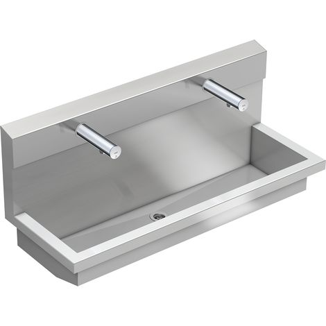 KWC AR Waschplatzeinheit, PLANOX, Edst.,  1200x530x440 mm, 2xWandventil elektron.