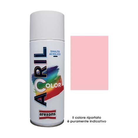 SMALTO SPRAY ACRIL COLOR AREXONS - ROSA RAL 3015 ML 400- 6 pezzi