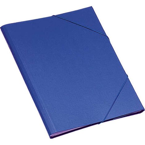 Dohe carpeta clasificadora 12 departamentos - formato folio - carton plastificado - cierre con gomas - color azul