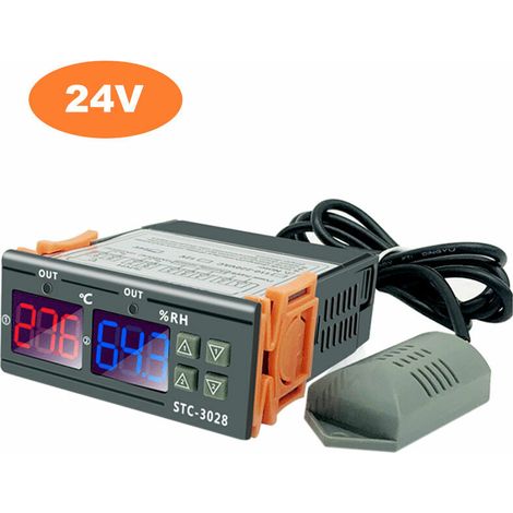 Thermostat et hygromètre intelligent numérique STC-3028 pour le contrôle de la température et de l'humidité (1/5)