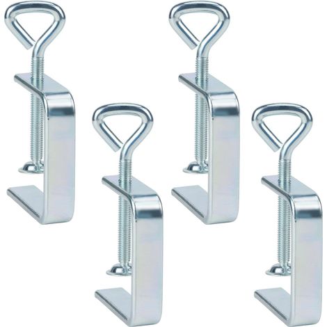 4 Pièces Pinces en C 50mm Acier Inoxydable Serre Joint en C Réglable (1/5)