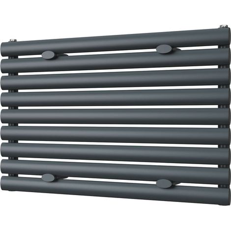 Omeara Axis - Anthracite Horizontal Radiator H522mm x W800mm Single Panel (1/3)