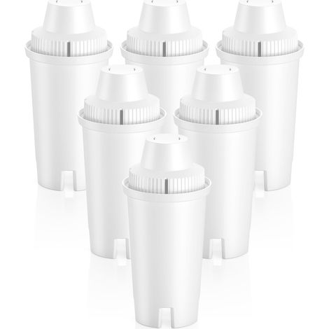 Für 6er-Pack Ersatzwasserfilter für Brita-Wasserfilterkannen und -spender, BPA-frei und NSF-zertifiziert, Classic OB03, Mavea 107007 35557, Metro, Everyday, UltraMax, 1-Jahres-Versorgung