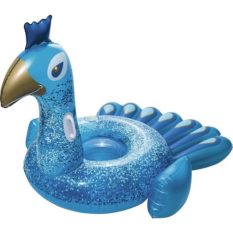 41101 Cabalgable inflable gigante forma de Pavo Real BESTWAY 198 x 164 cm (1/5)