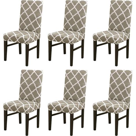 Stretchable dining chair cover, protective cover for dining chairs, European style seat cover for weddings and birthdays (1/5)