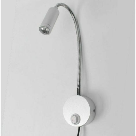 Lampe de Lecture Murales Tactile Dimmable Applique Liseuse LED Tete de Lit avec Port USB et Interrupteur, Flexible Col de Cygne (1/4)