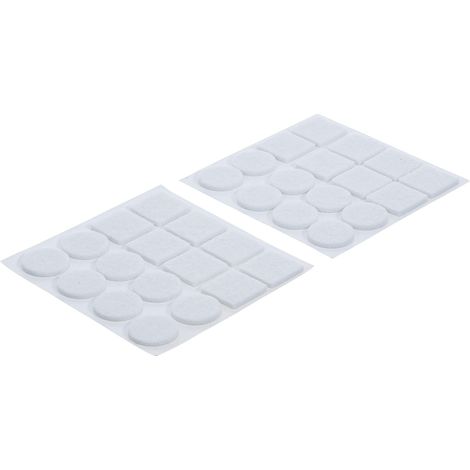 Serie di feltrini adesivi bianco 32 pz. (1/3)