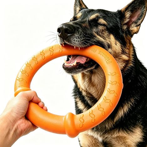 Frisbee pour chien, anneau de fitness indestructible, disque flottant pour chien, jouet d'été pour les grands chiens (1/5)